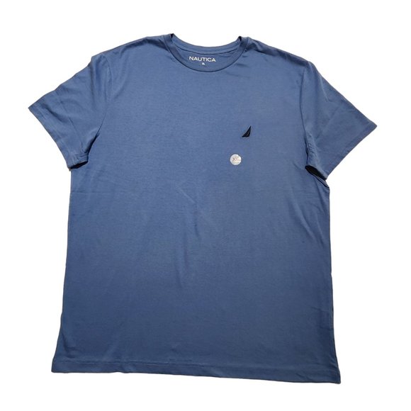 Nautica Men's Solid‎ T-Shirt Crewneck Short Sleeve - Picture 1 of 2